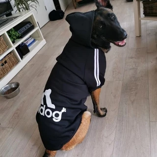 2xl-9xl Casaco De Moletom Com Capuz De Algodão Quente Em Duas Pernas Para Animais De Estimação / Cachorros Grandes / Médios