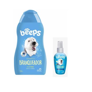 1 Beeps Shampoo Braqueador 500ml + 1 Beeps Colônia Blueberry 60 ml - Combo Blueberry