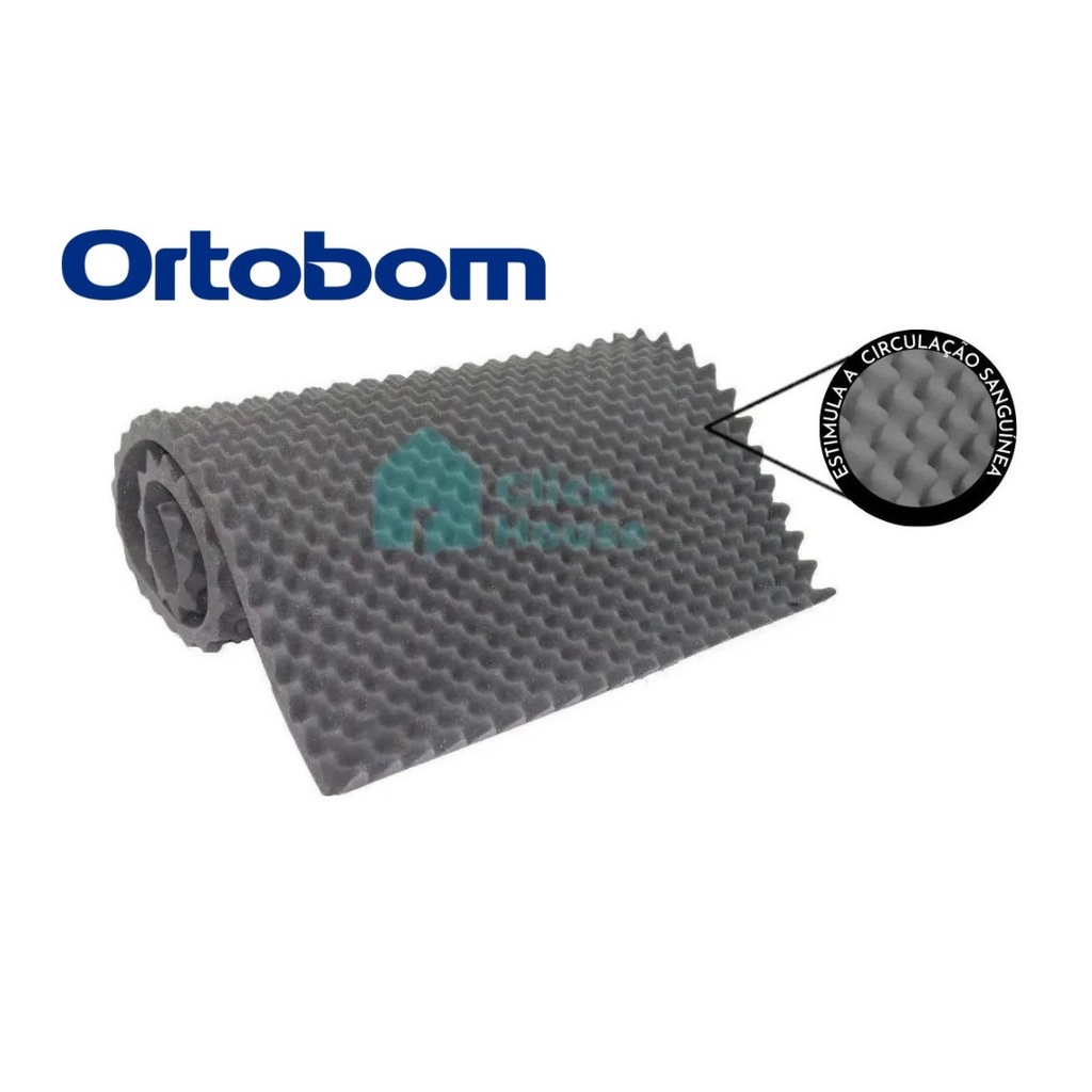 Pillow Top Massageador Colchonete Caixa De Ovo Casca Anti-escaras Solteiro Ortobom
