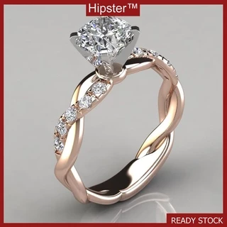 Anel Feminino Em Ouro Rosa 18k