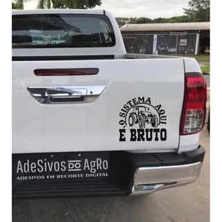 Adesivo Vinheta grande de 6x6 para tratores em branco