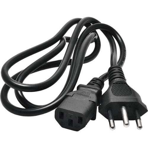 Cabo de Força para Fonte CPU de Computador PC Tripolar 3 Pinos 1,2 Metros Novo Padrão