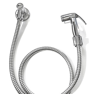Ducha higiênica intima em ABS cromado brilhante kit completo