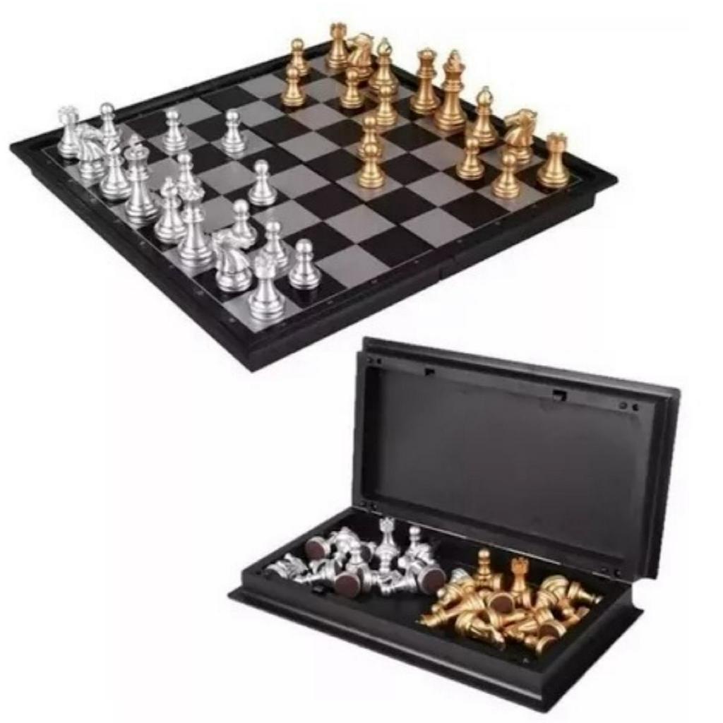 yasorn jogo de xadrez dobravel jogo de tabuleiro de xadrez magnetico de  madeira com peca de xadrez artesanal slots de armazenamento para criancas e  adultos iniciante em Promoção na Shopee Brasil 2023