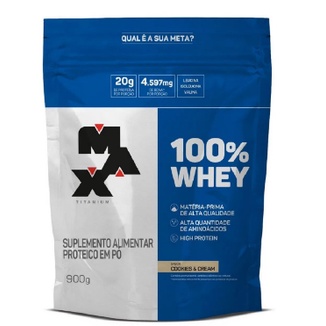 100% Whey 900g Max Titanium – Refil