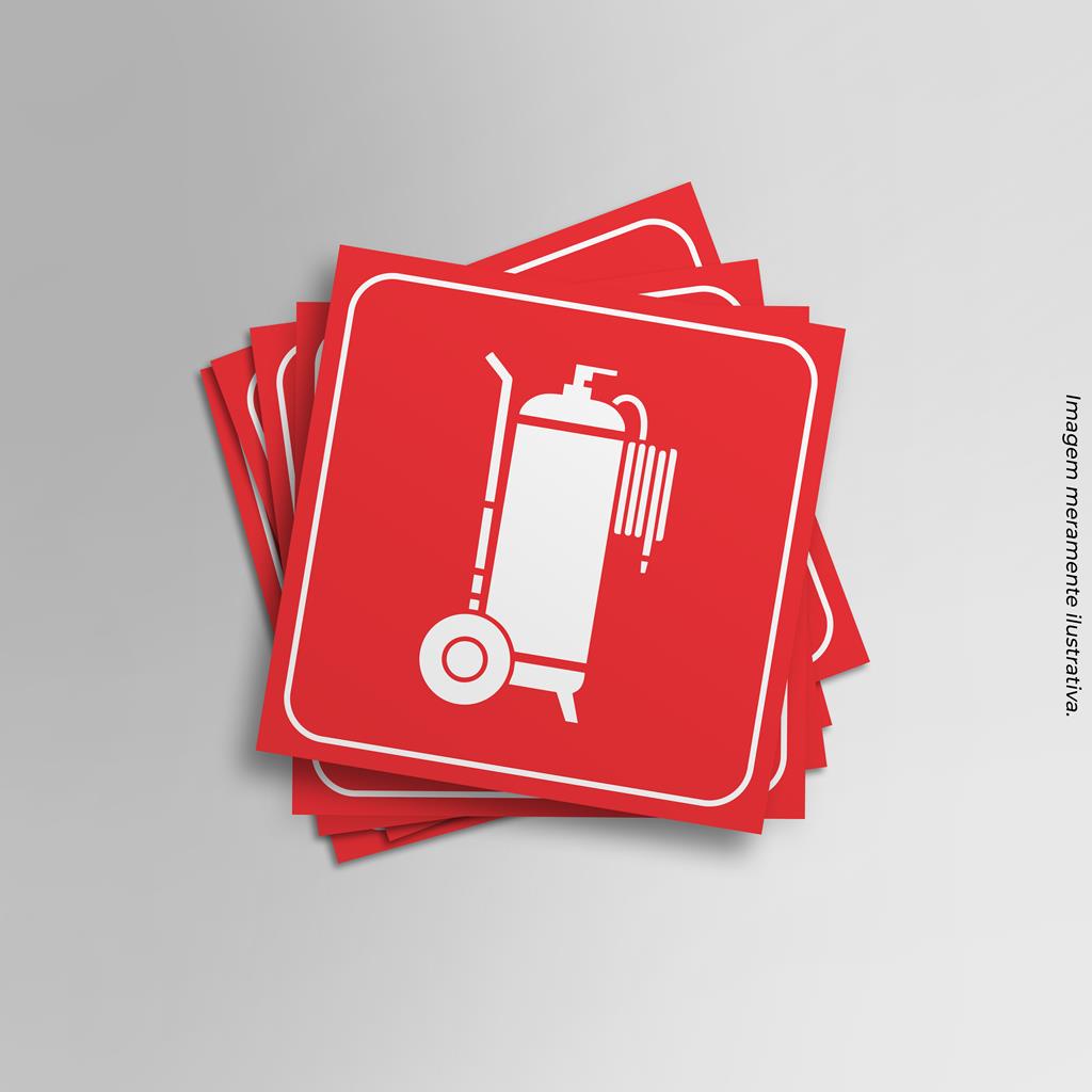 Kit Adesivo Extintor com rodas Sinalizacao Incendio 15x15cm | Shopee Brasil