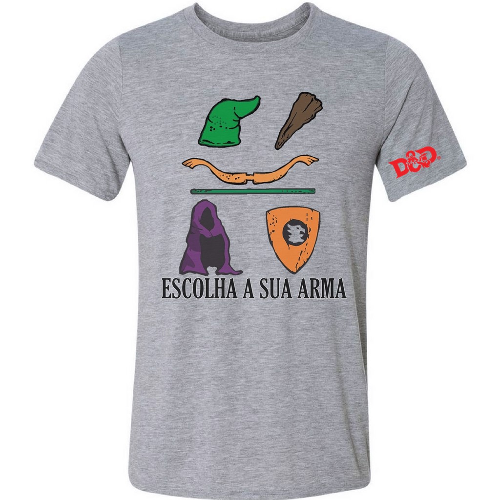 Camiseta Camisa Caverna Do Dragão Arma Dungeon Desenho 31