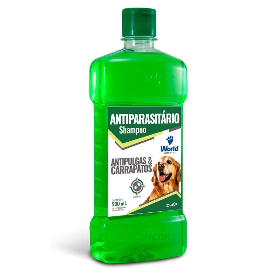 Shampoo Para Cachorro Dugs Anti Pulgas e Carrapatos 500ml