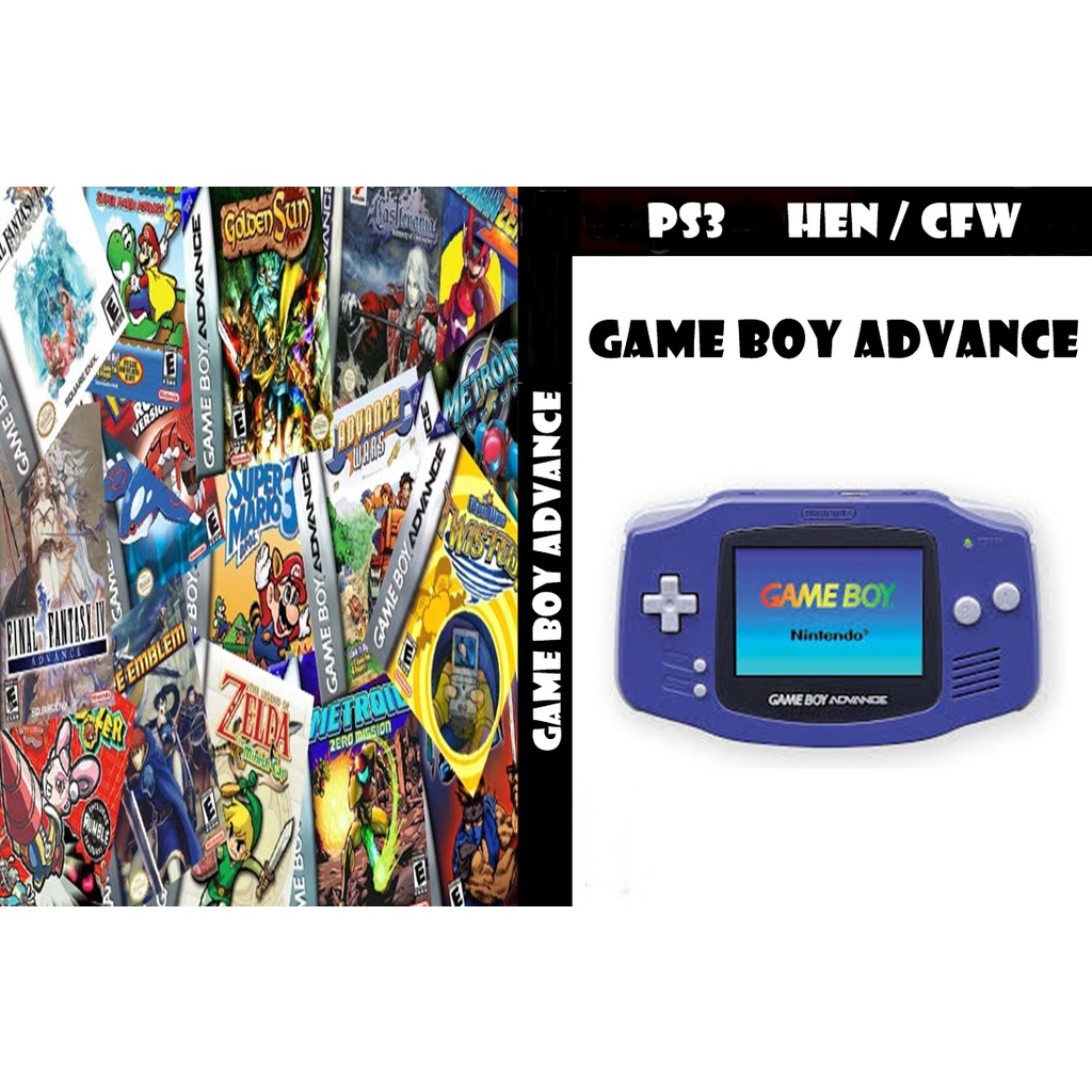 EMULADOR DE GAME BOY ADVANCE PARA PS3 COM 600 JOGOS