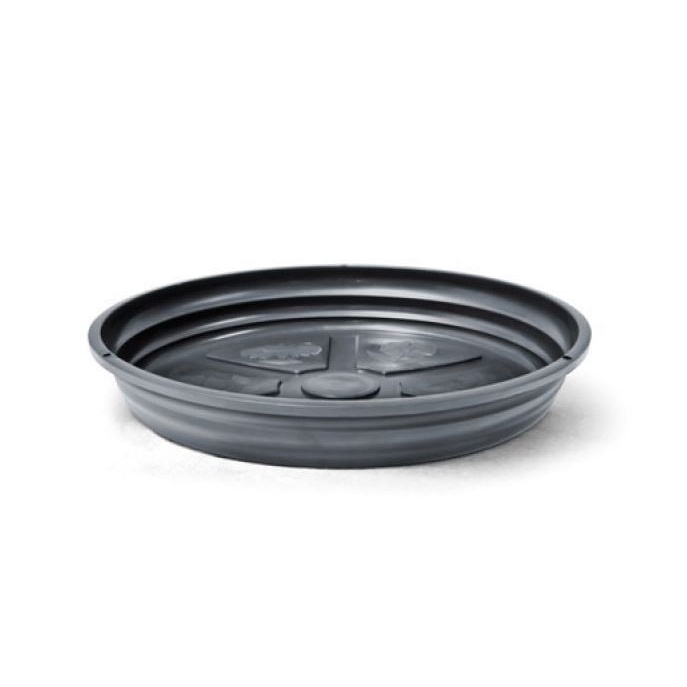 Prato Redondo Para Plantas Preto 20cm de Diâmetro