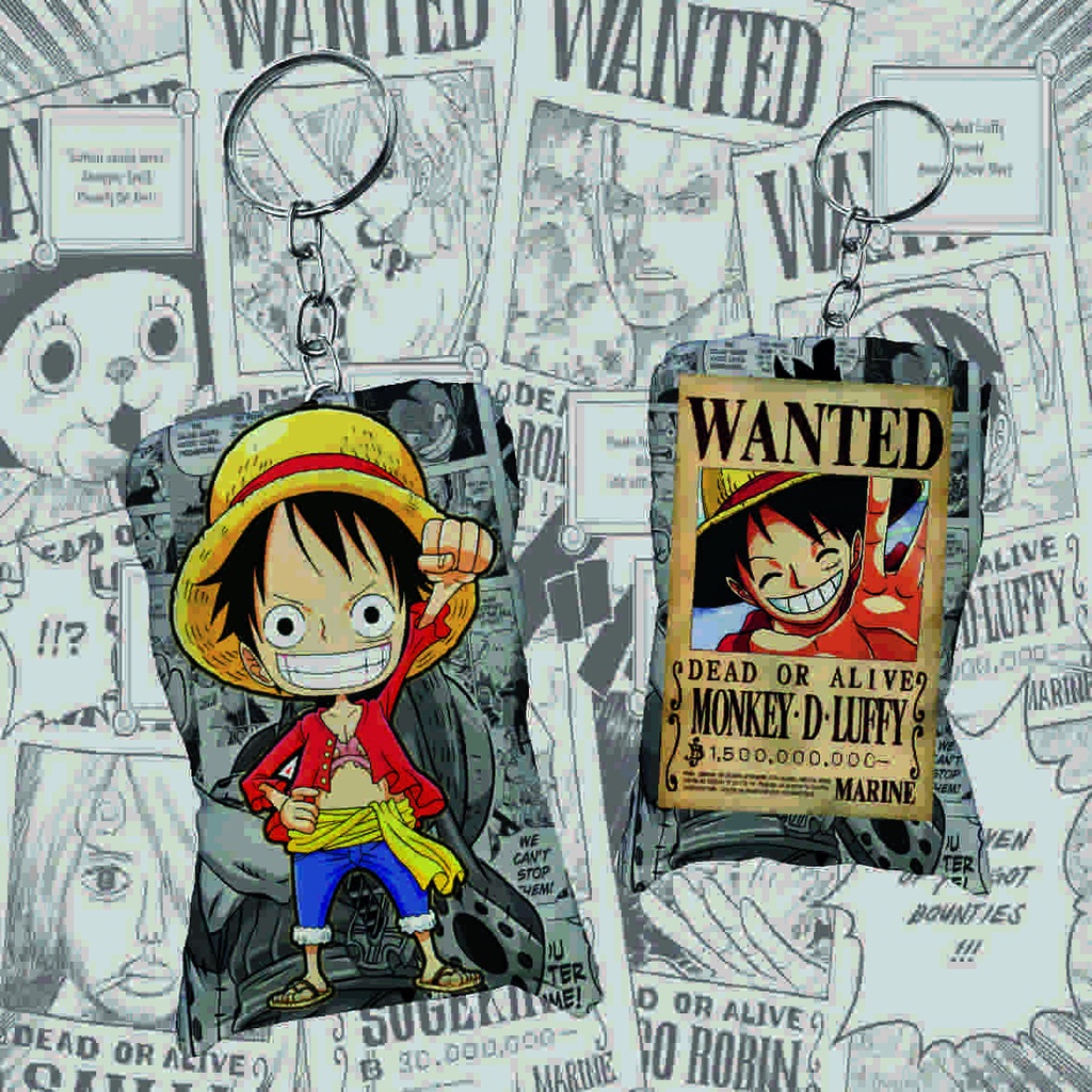 Almofada Anime One Piece Monkey D. Luffy + Chaveiro