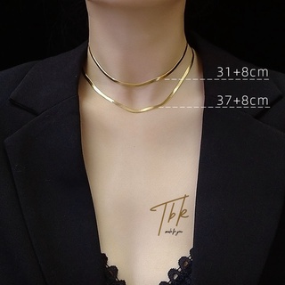 [TBK 18K Colar De Corrente De Ouro Acessórios Para Feminina 603C