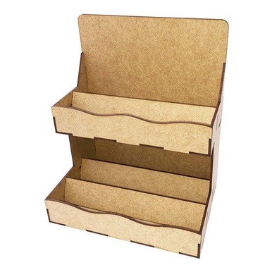 Kit 6 Expositor Mdf Display Balcão 2 Andar Cartão Bala Doce | Shopee Brasil