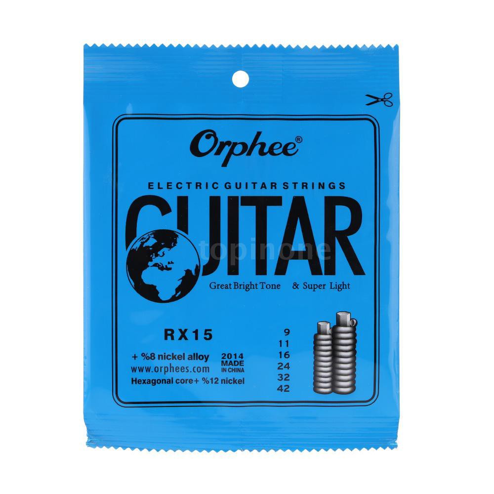 Orpheus Rx15 6pçs Corda De Guitarra Elétrica Ensemble (009-042) Su-Ni Liga