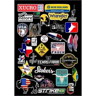 Cartela de Adesivo Country Tuning para Moto Capacete Garrafa De Tereré em Oferta na Shopee