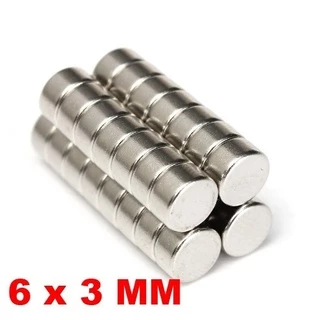 Ima De Neodímio Dico 6mm X 3mm 50 Peças 6x3 Mm 6 X 3 Mm - SP
