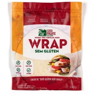 Massa para Wrap Sem Glúten Casa Rigani 240g