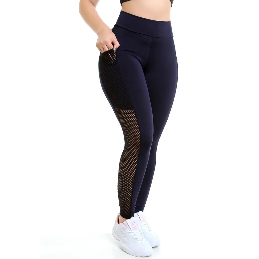 Legging fashion preta mercado livre