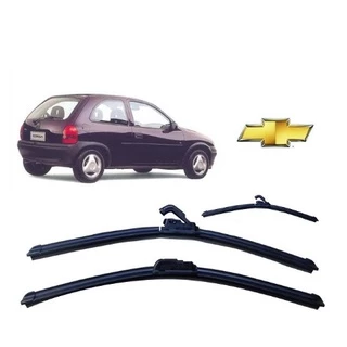 Kit 3 Palhetas Limpador de Parabrisa Dianteiro + Traseiro Chevrolet Corsa Hatch Antigo 1994 Até 2001 em Oferta na Shopee