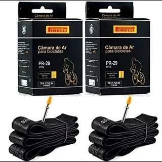 Kit com 02 Und de Câmara De Ar Aro 29 Pirelli Valvula Presta