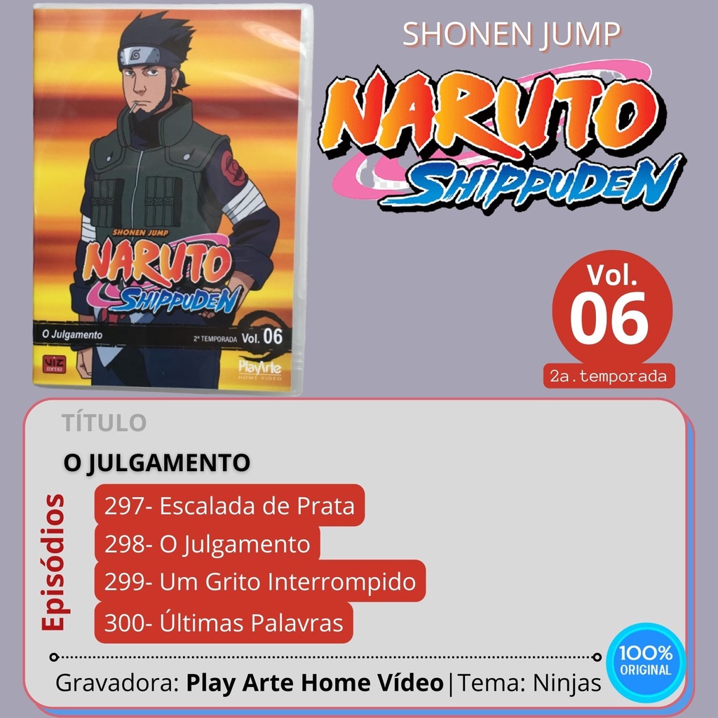 DVD BOX - Naruto Shippuden - Segunda Temporada - Box 1 (5 Discos) - Mini71  na Web