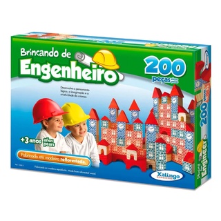 Brincando de Engenheiro Torre 54 Peças Decoradas Jogo Educativo Brinquedo  de Madeira Brinquedos de Madeira Bambalalão Brinquedos Educativos