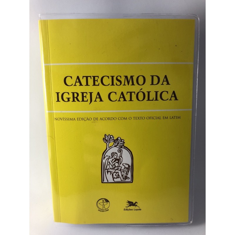 Catecismo da Igreja Católica Médio com Capa de Plástico