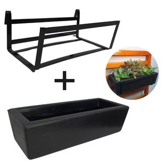 Suporte de ferro com Jardineira Plantas Suspensas Jardim Vertical