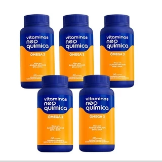 Kit 05- Ômega 3 EPA/DHA 60 comprimidos Neo Química