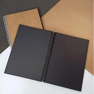 Caderno Pequeno ¼ 15 x 21 cm com Espiral Ecológico com 80 Folhas Recicladas Capa Kraft Customizável - Art&Art