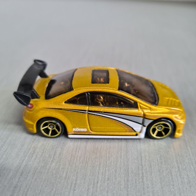 Hot Wheels Honda Civic Si (2006), Dourado, 2008 All Stars (07/36), cod.(M6913)