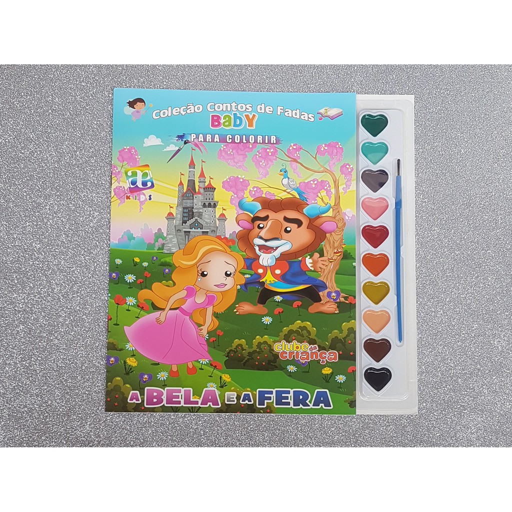 A BELA E A FERA - Livro Infantil Aquarela - Coleção Contos de Fadas ...