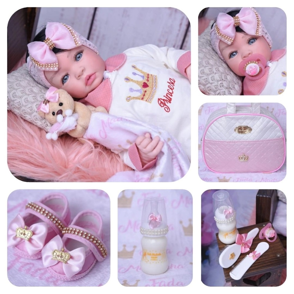 Bebe Reborn Realista Japonesa - Princesa Kit Original