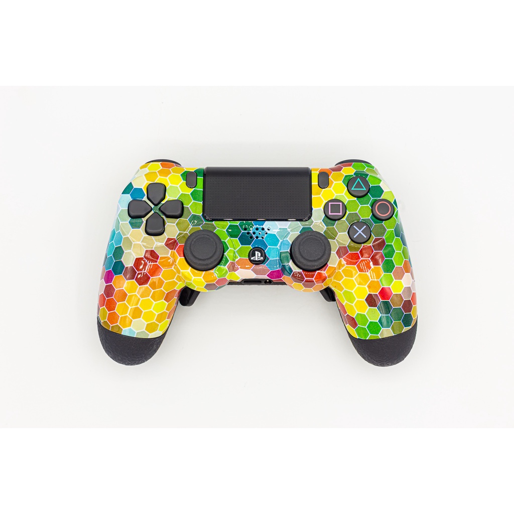 Controle Stelf Ps4 com Grip (Rainbow Hive) | Shopee Brasil