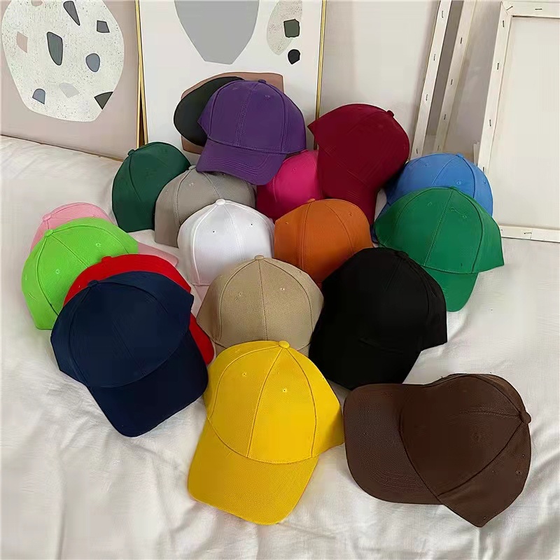 Boné Liso de Algodão Tecido Aba Curva Você Escolhe a Cor