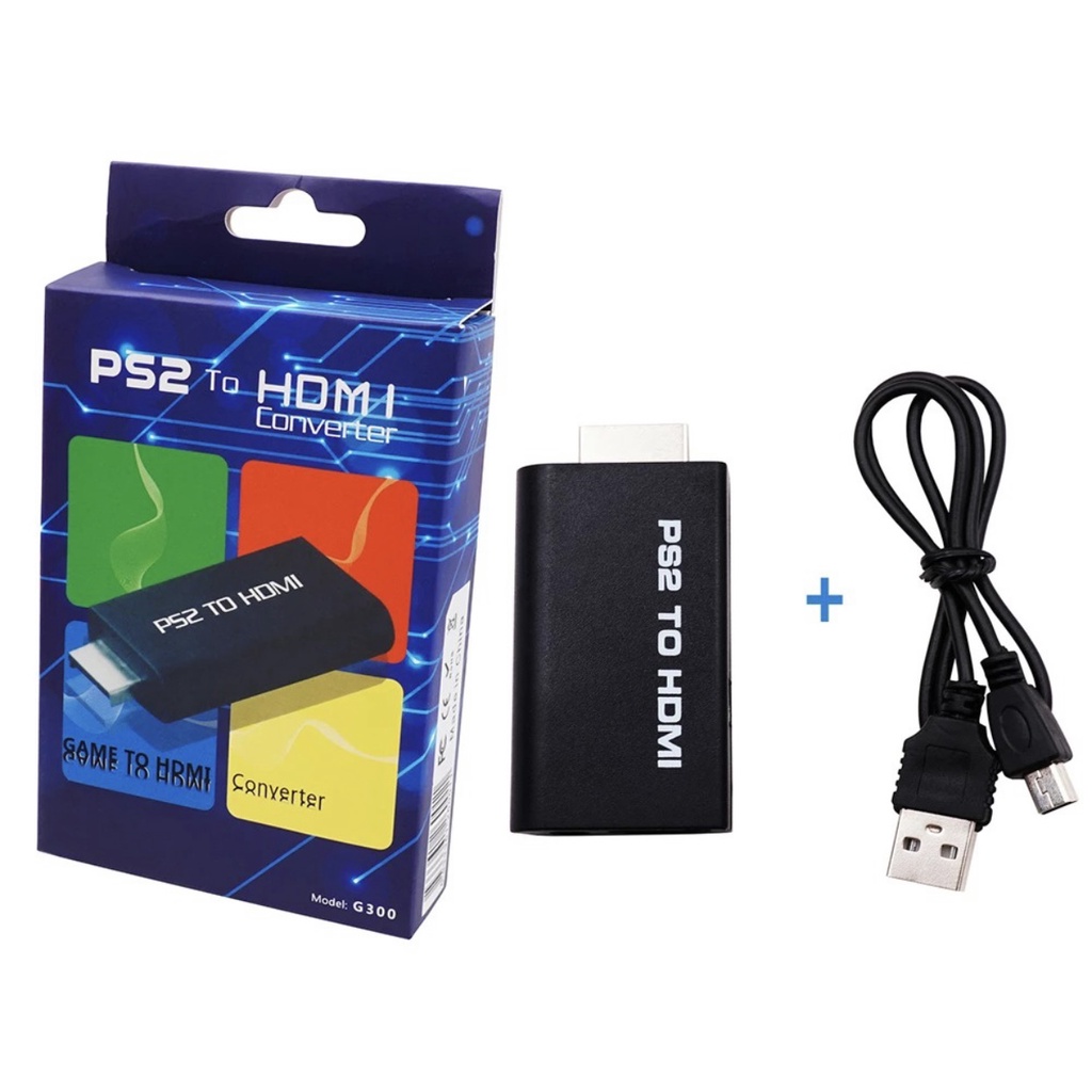 Adaptador Ps2 Para Hdmi Conversor De Vídeo Com Saída Áudio