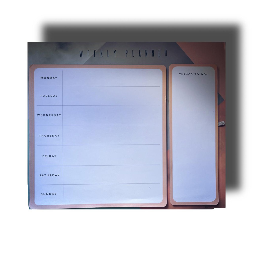 Bloco Planner Semanal de Mesa | Shopee Brasil