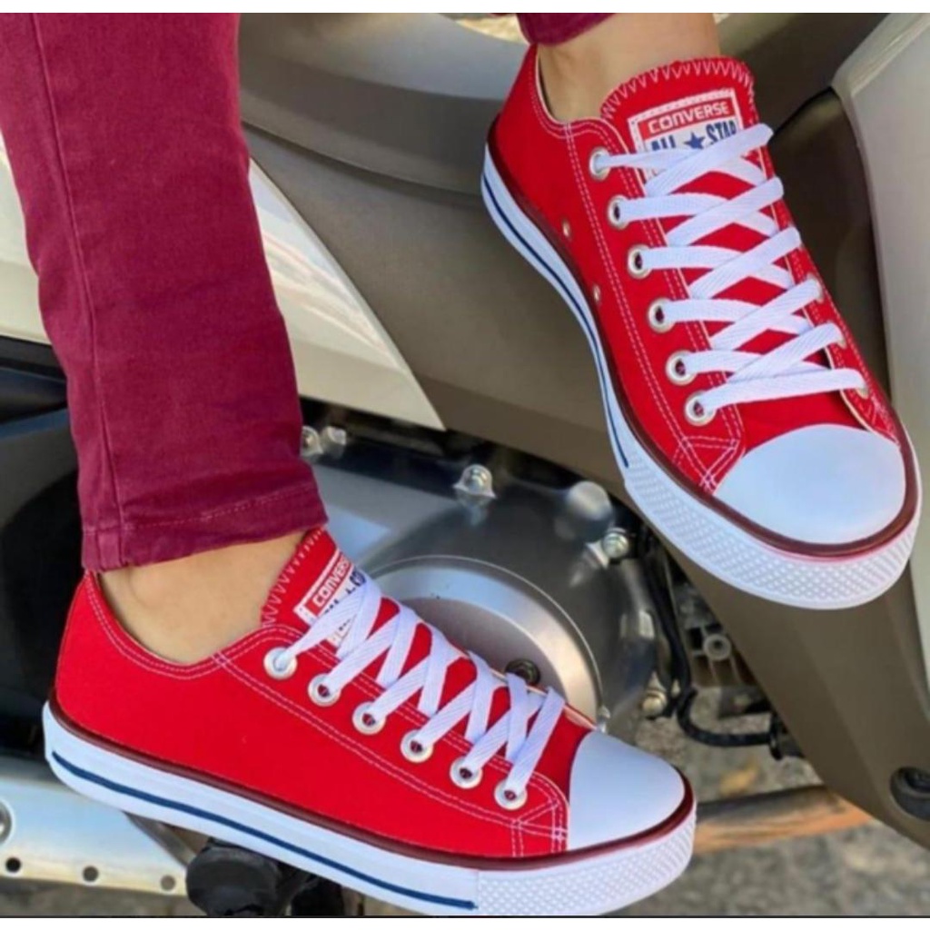 All star hot sale vermelho original