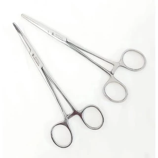Pinça Kelly 16cm / 14 cm Reta / Curva Aço Inoxidável - Social Instrumentos.