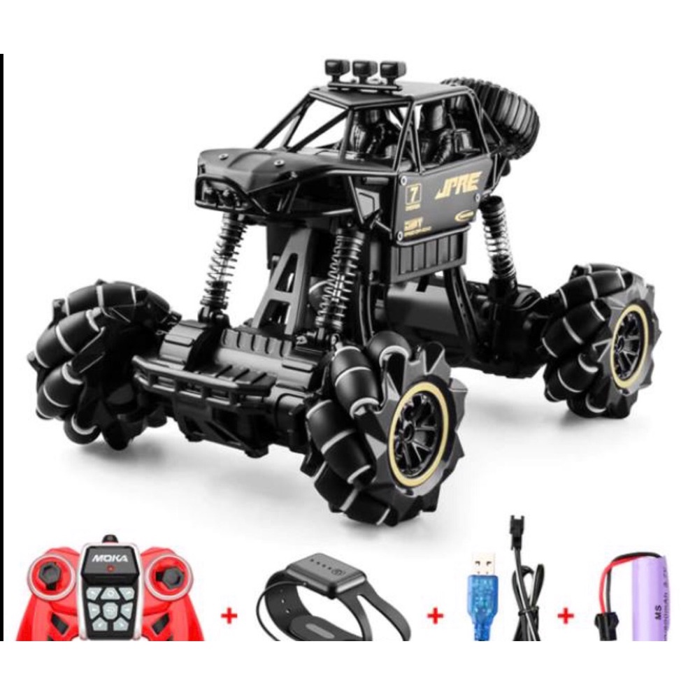 carro de Controle Remoto Off Road 4x4 de 28 Cm com Controlador Remoto