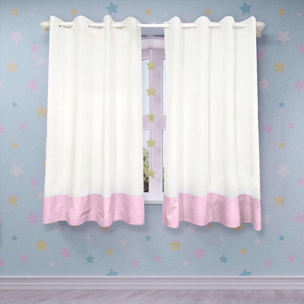 Cortina Enxoval De Bebe De Menino Ou Menina Modelo De Oxford Grande 2,70 X 1,70
