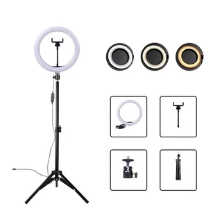 Kit Ring Light Iluminador Anel Luz 26cm 10 Polegadas +Tripé 2,1m