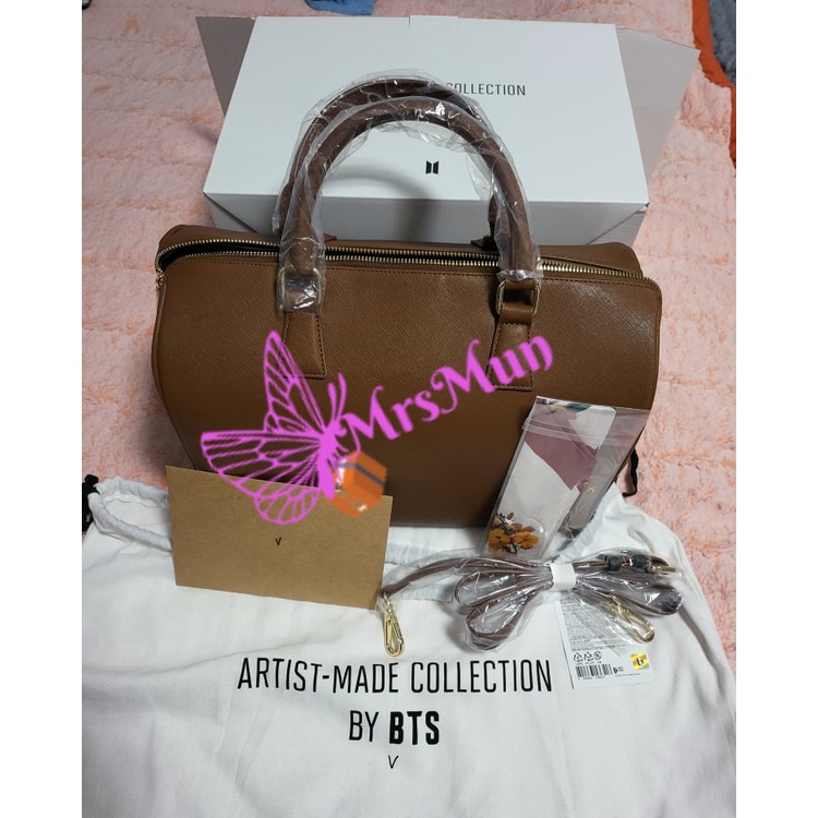 BTS ARTIST MADE COLLECTION UNBOXING MY MUTE BOSTON BAG BY V 