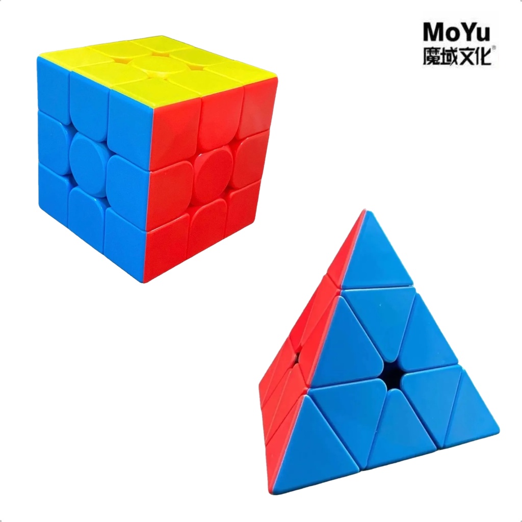 Cubo Magico 2x2 + 3x3 Grátis 3x3x3 Triângulo Cube Pro em Promoção