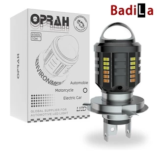 1 Pç Farol De Motocicleta 8000LM LED Bulb T19/P15D/H4/H6/BA20D/Duas Cores/Alta/Baixo/Leve// Nevoeiro/Branco + Amarelo DC12V-60V