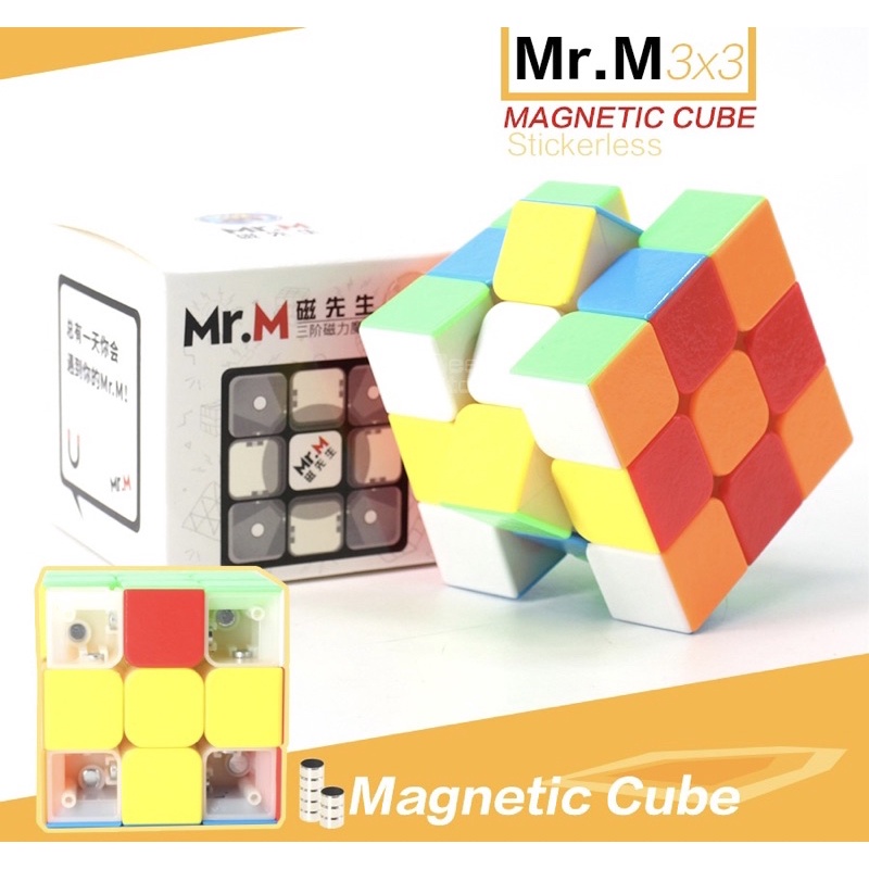 Cubo Mágico Magnético Shengshou Mr.M 3x3x3