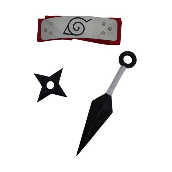 Kit ninja Naruto Kunai Naruto Shuriken Bandana Névoa Kisame +