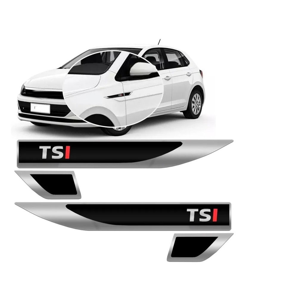 Emblema Lateral Resinado Vw Tsi Polo Virtus Jetta Golf Up! Envio Rápido ...