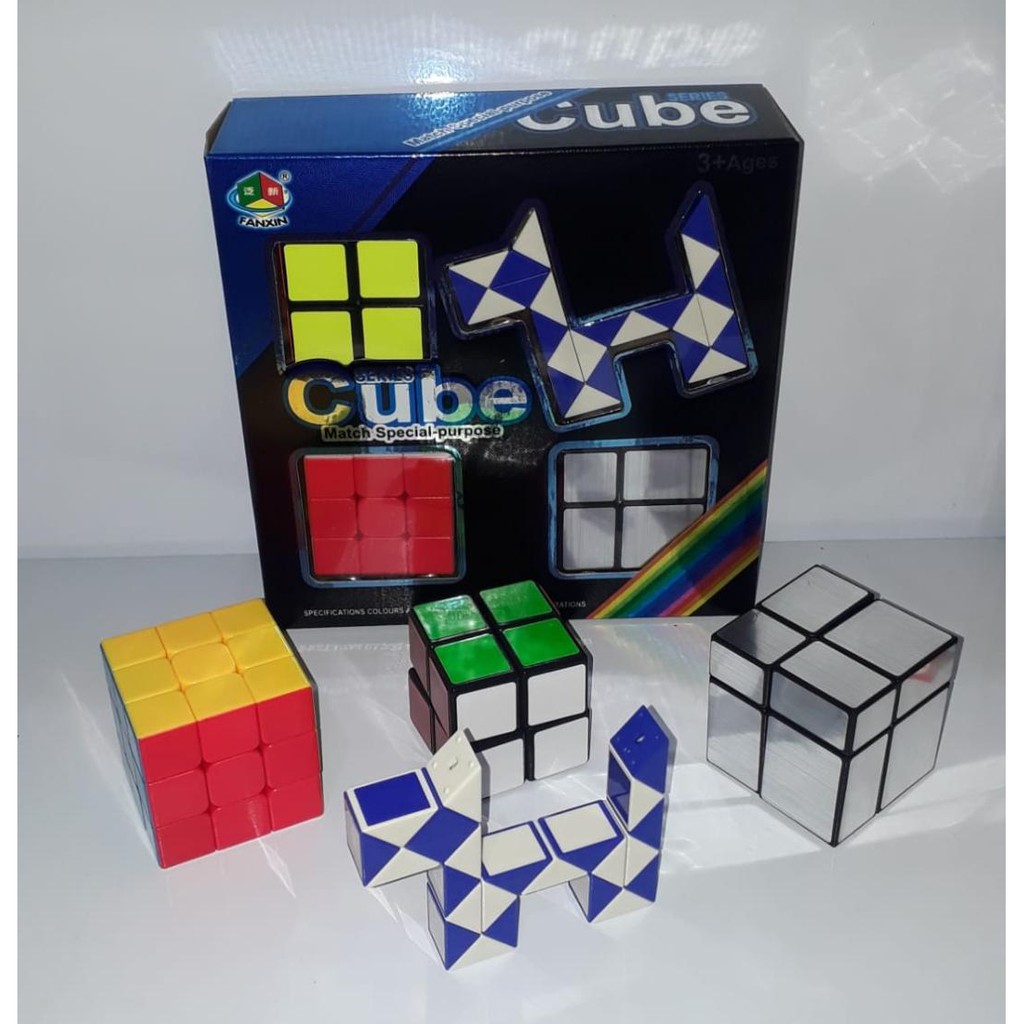 Kit 4 Cubos Magico Series Cube Match Special Porpose Cubo Mania - Tabacaria  e Presentes