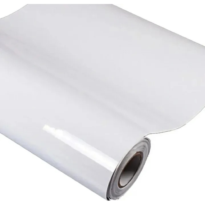 10 Metros Papel Filme Autoadesivo BRANCO BRILHANTE Largura 50 centímetros X Comprimento 10 metros PRINTERS